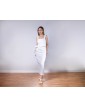 Vestido 4 em 1 em visco linho off white